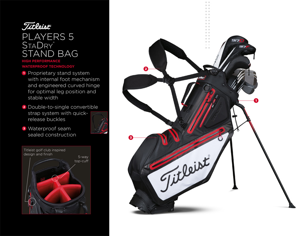 Titleist Players 5 StaDry Features